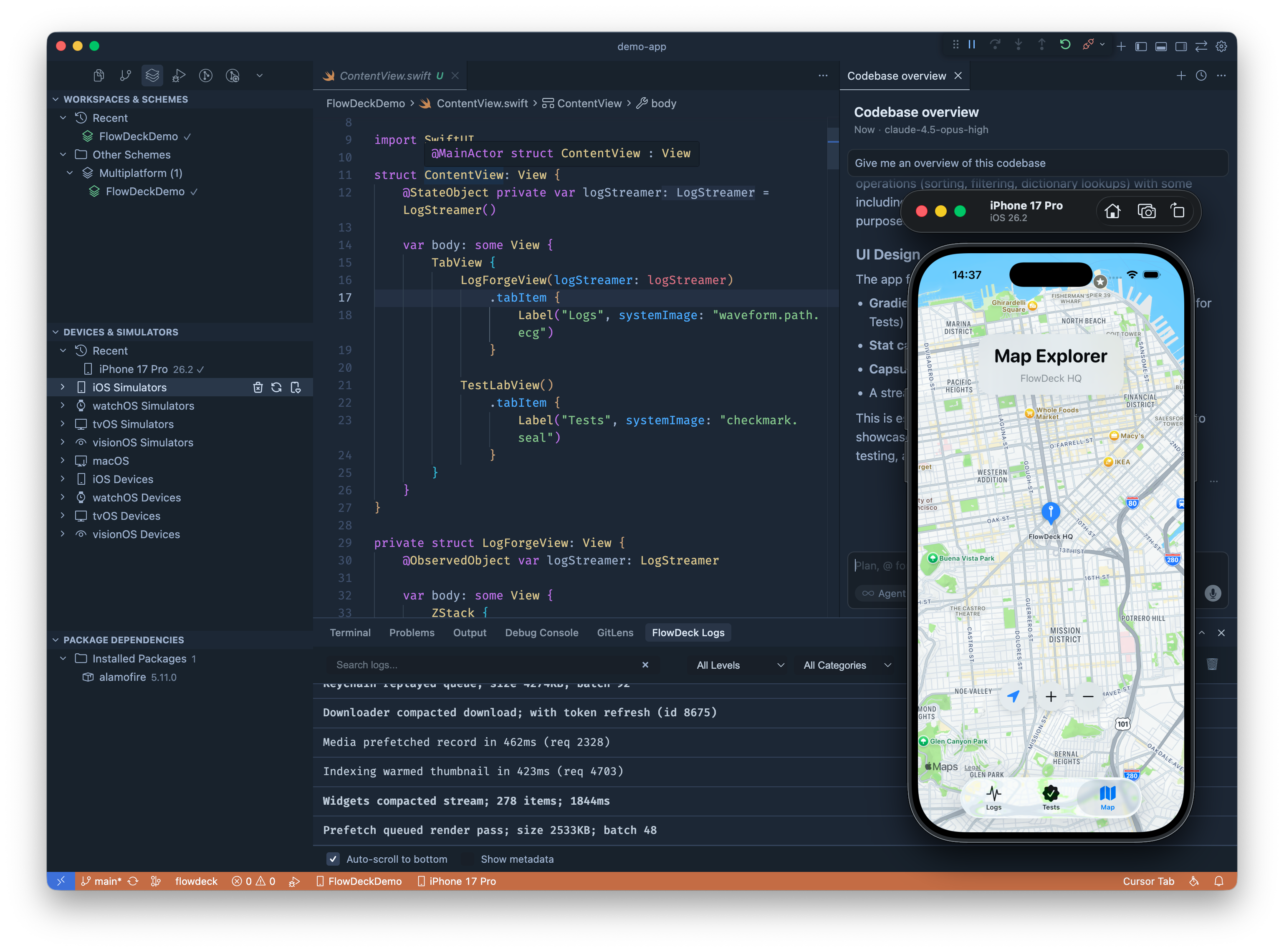 FlowDeck Extension in Cursor